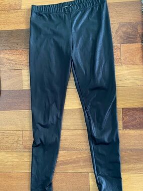 Jennyfer size M Black Faux Leather Leggings